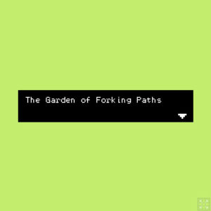 Bitsy Garden of Forking Paths