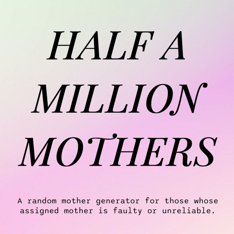 Half a Million Mothers